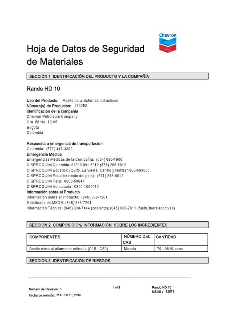 Chevron Rando | PDF | Dióxido de carbono | Química