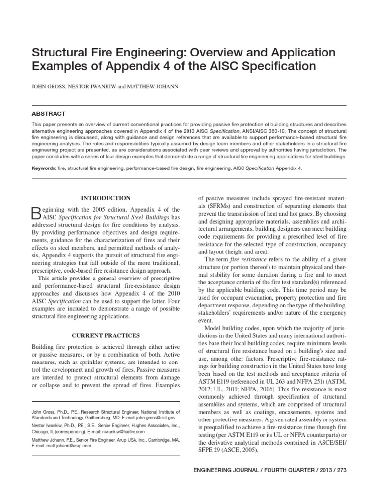 Structural Fire Engineering Overview | PDF | Strength Of Materials | Fires