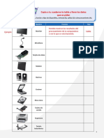 Funciones y tipos de dispositivos en una tabla