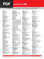 Annual Directory Of: Compiled by Denise Coso