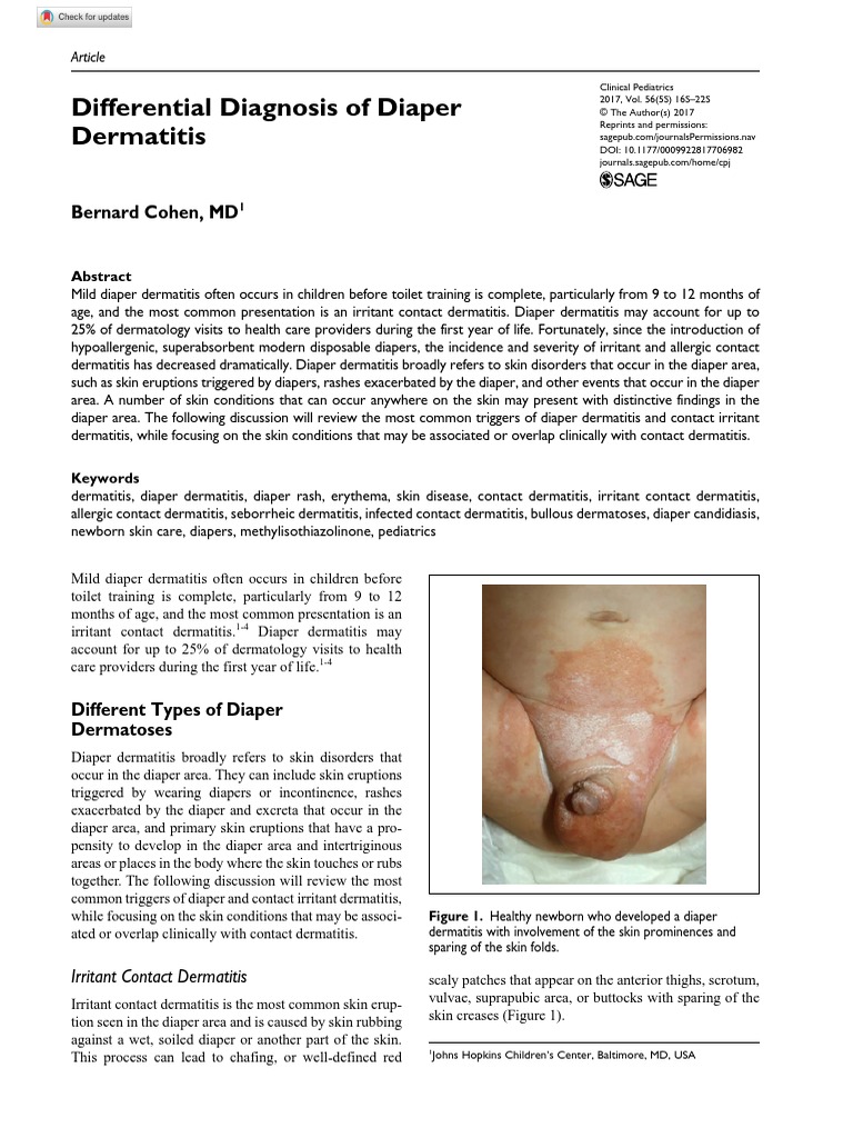 Differential Diagnosis of Diaper Dermatitis PDF | PDF | Dermatitis ...