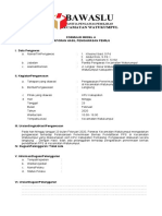 Form Model A 2020 Pengawasan Penerimaan Berkas Pendaftaran PPS Kecamatan Watukumpul Tanggal 23februari 2020 Kecamatan Watukumpul