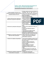 Actividad de Desempeño 2: Taller: "Dimensionamiento Del Programa de Capacitación Estrategia de Vivienda Saludable (EVS) "