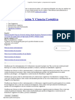 Cognición y Ciencia Cognitiva - La Importancia de La Cognición PDF