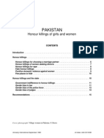Ammesty Report Honour Killings of Girls and Women in Pakistan Ammesty