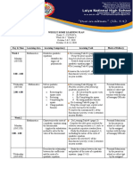 Weekly Home Learning Plan