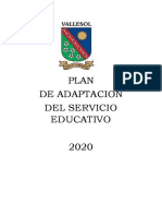 Plan de Adaptacion Del Servicio Educativo 2020