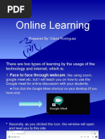 Online Learning: Prepared By: Diana Rodriguez