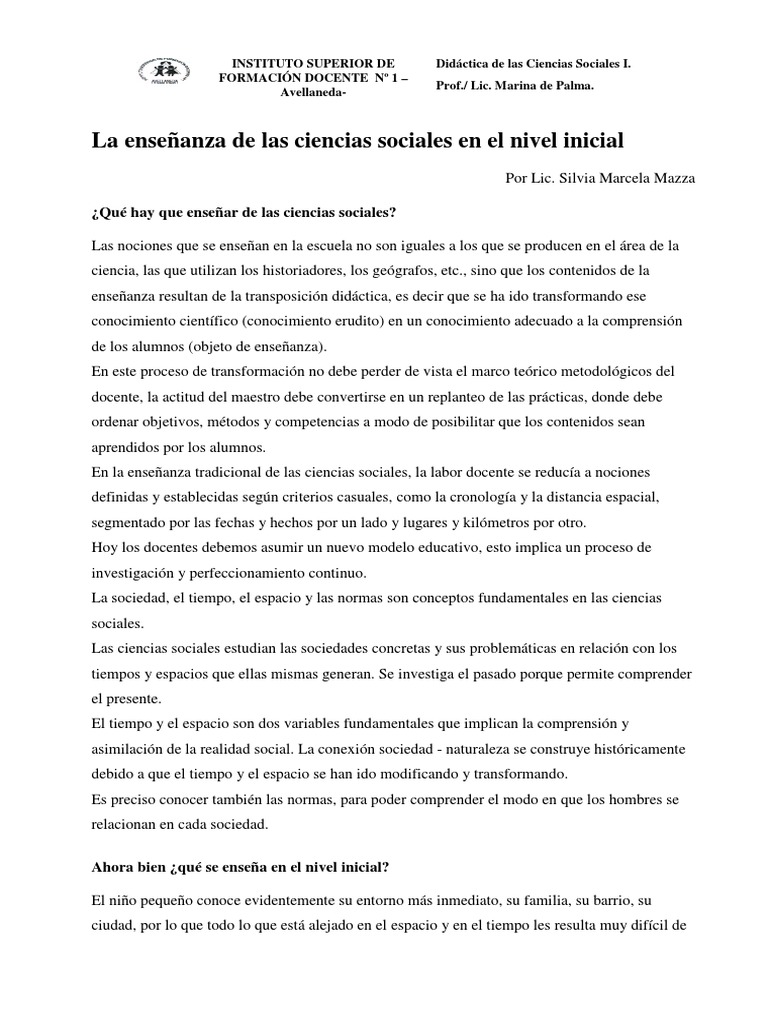 19 C La - Ensenanza - de - Las - Ciencias - Sociales - en - El - Nivel ...