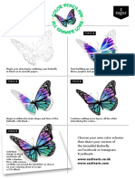 Color Your Butterfly in 5 Easy Stages: Stage 1 Stage 2