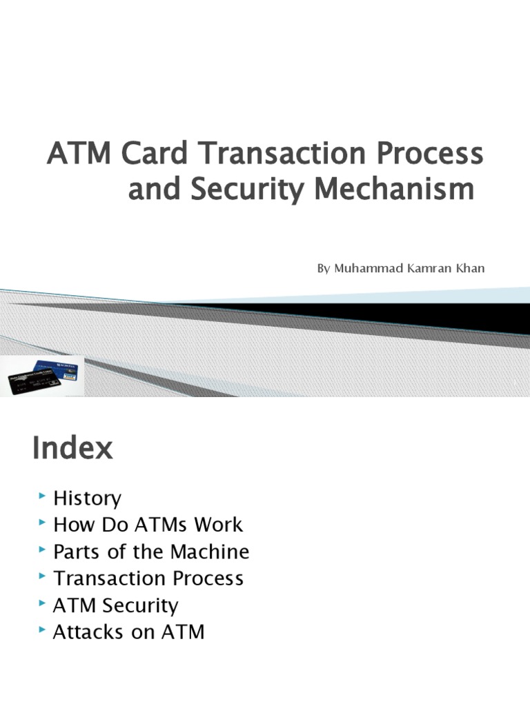 ATM Transaction Process and Security | PDF | Automated Teller Machine ...