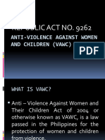 Anti-Violence Against Women and Children (Vawc)
