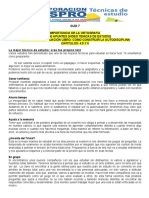 GUIA 7 Tecnicas de Estudio ORTOGRAFIA TOMA DE APUNTES TEST DE AUTOEVALUACION