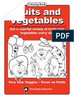 Fruits and Vegetables Coloring Book PDF
