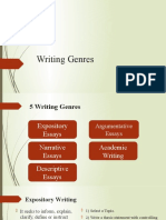 Reading Into Writing (Writing Genres)