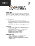 Download Possible Topics for the Church IT RoundTable by Andrew  Mitry SN47822 doc pdf