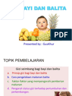 Gizi Pada Bayi Dan Balita PDF