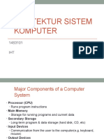Arsitektur Sistem Komputer: 14S3101 IHT