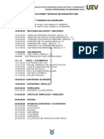 Especificaciones Tecnicas - Arquitectura