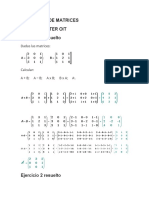 Ejercicios de Matrices