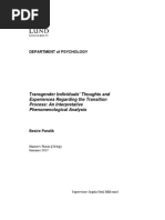 0.1 Master Thesis Transgender Individual Thourghts and Experiences Regarding The Transition Process PDF