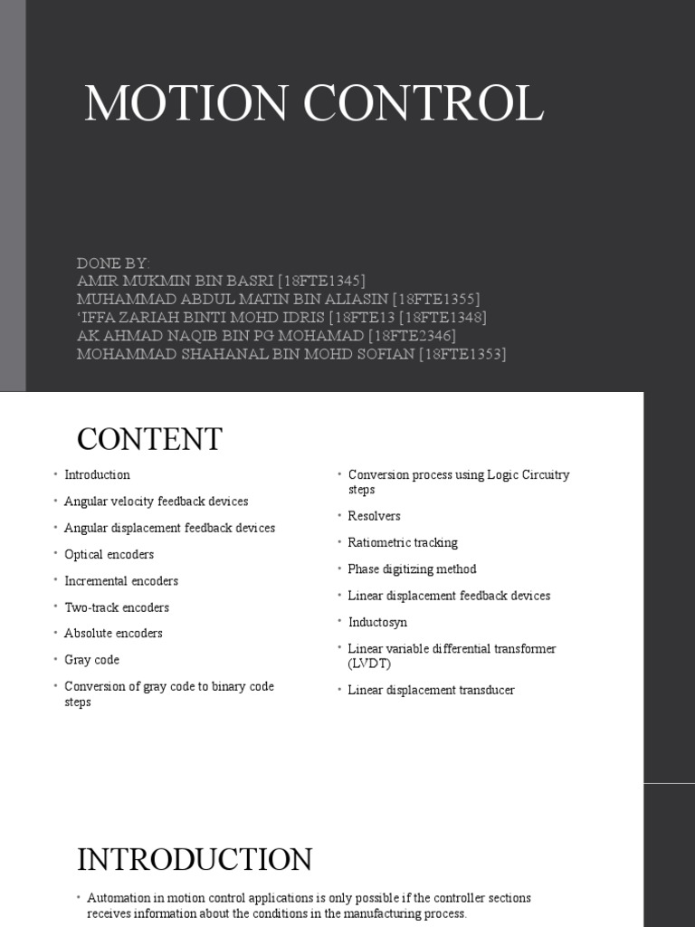 Motion Control Csa Presentation | PDF | Inductor | Electrical Equipment