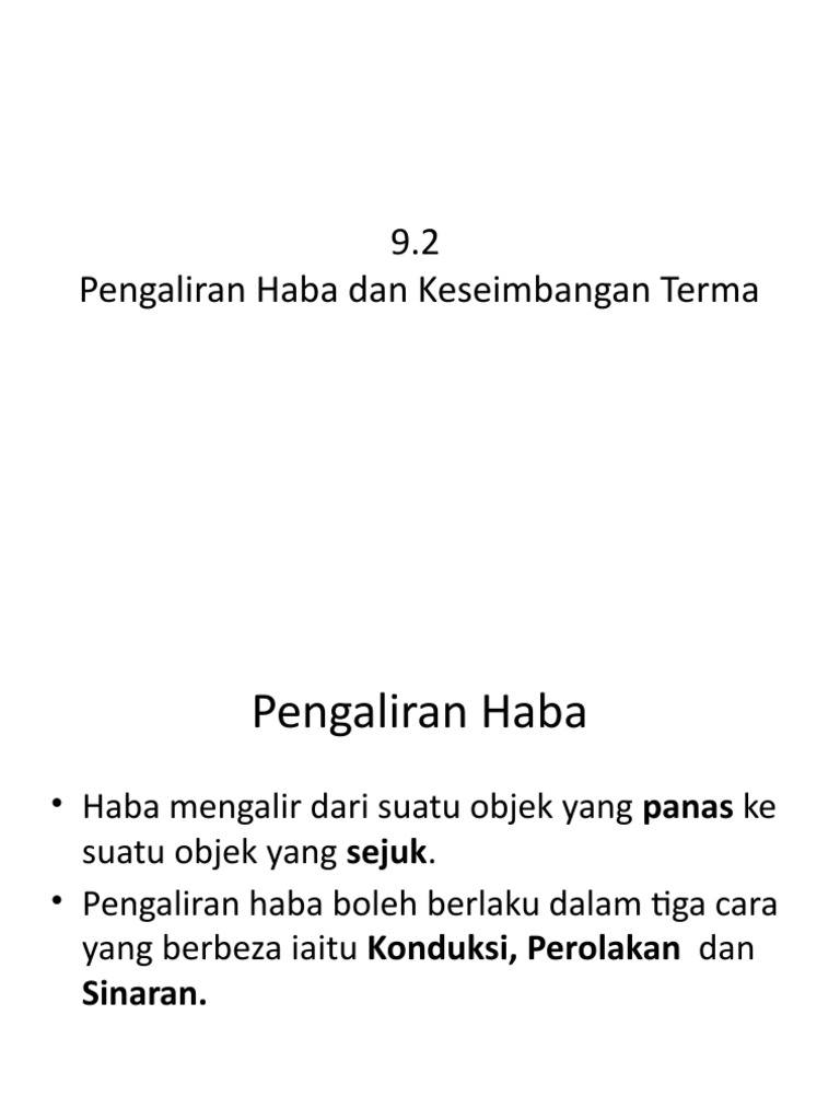 Proses Pengaliran Haba dan Keseimbangan | PDF