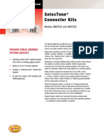 Selectone Connector Kits: Models Am25Ck and Am70Ck