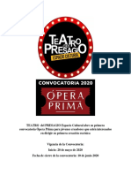 Convocatoria Opera Prima-TeatrodelPresagio PDF