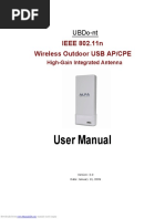 User Manual: Wireless Outdoor USB AP/CPE IEEE 802.11n