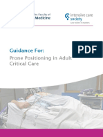 Guidance For Prone Positioning in Adult Critical Care 2019