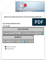 Funcab 2013 PM Es Soldado Da Policia Militar Gabarito