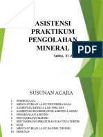 Presentasi Kuliah Umum Pengolahan Mineral 2016-2017