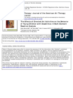 The Effects of Directed Art Activities On The Behavior of Young Children With Disabilities