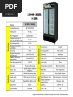 2 Door Chiller SC-2DB: Model