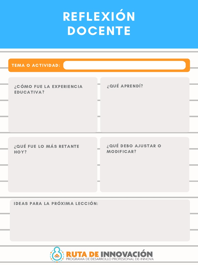 Reflexiones sobre la Experiencia Educativa | PDF