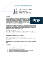 Organización Mundial Del Comercio