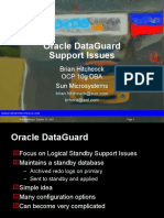 Oracle Dataguard Support Issues: Brian Hitchcock Ocp 10G Dba Sun Microsystems