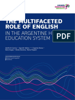 The Multifaceted Role of English in The Argentine He System