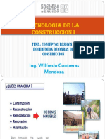 Tecnologia de La Construccion I: Ing. Wilfredo Contreras Mendoza