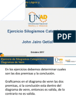 Ejercicio Silogismos Categóricos