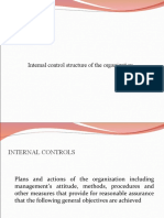 Internal Control Structure of The Organization