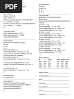 JAVA Programming Activities