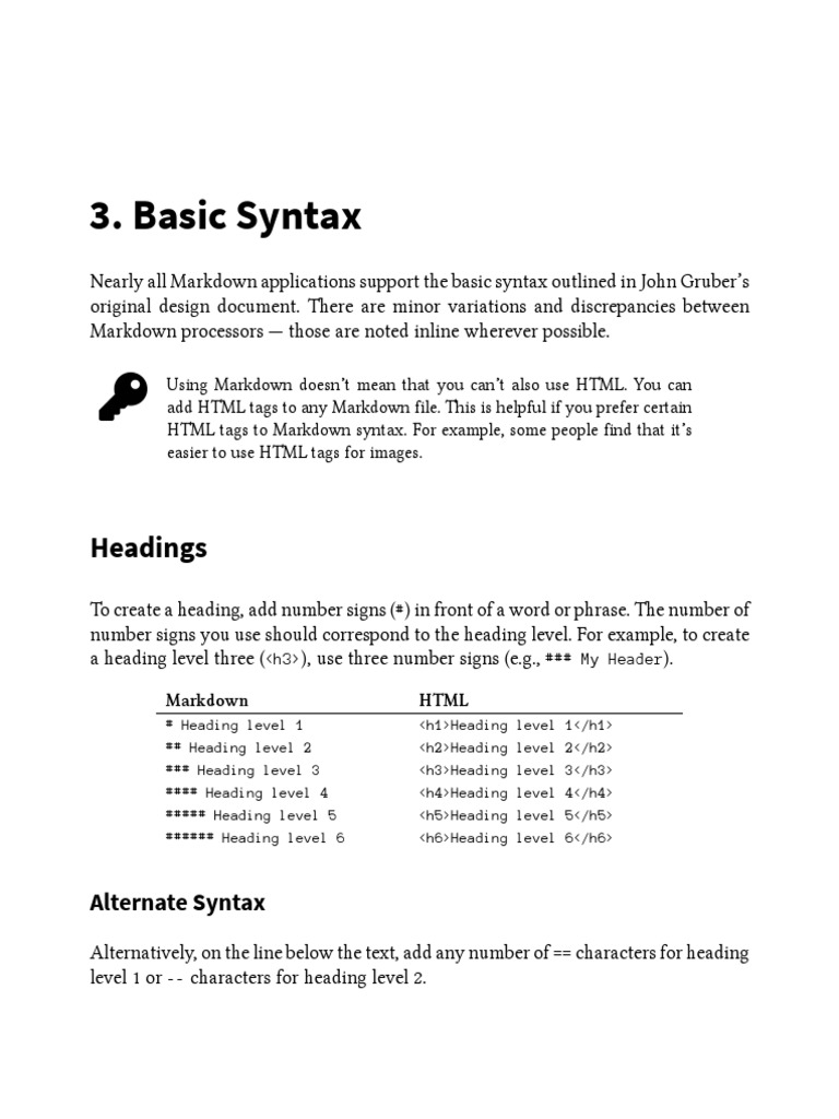 Markdown Guide Sample PDF | PDF | Html Element | Paragraph