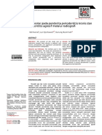 Densitas Tulang Alveolar Pada Penderita Periodontitis Kronis Dan Periodontitis Agresif Melalui Radiografi