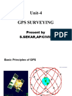 Unit-4 Gps Surveying: Present by S.Sekar, Ap/Civil