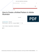 How To Create A Knitted Pattern in Adobe Illustrator PDF