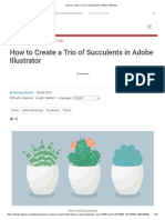 How To Create A Trio of Succulents in Adobe Illustrator PDF