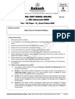 FTS-28 - Paper-2 - JEE Advanced-2020 - 12-09-2020 PDF
