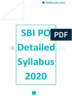 Sbi Po Detailed Syllabus 2020: Useful Links